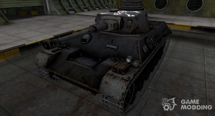 The dark skin of Panzerkampfwagen III/IV