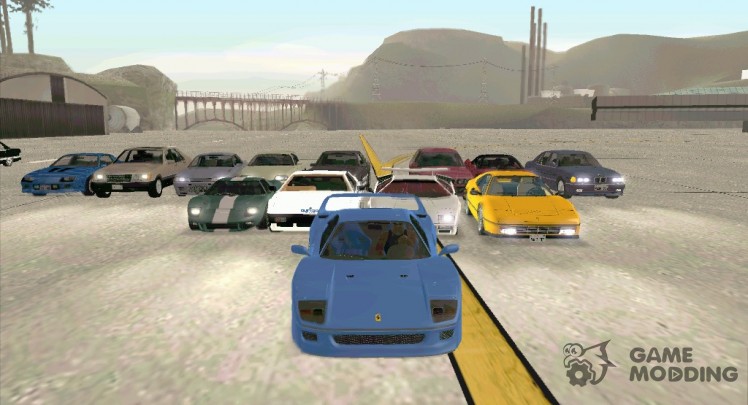 Cars suitable to the atmosphere of the game