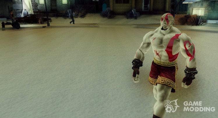 El skin de kratos de God Of War