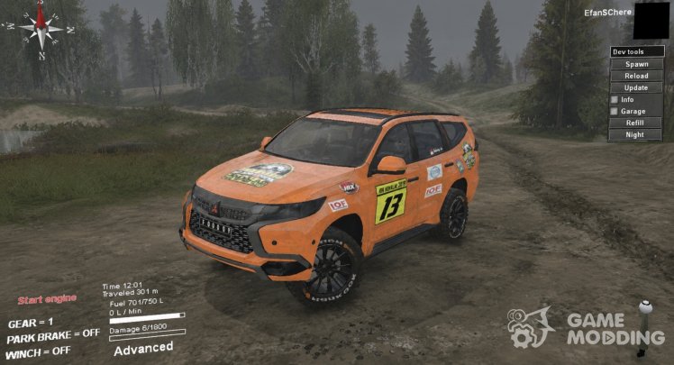 Mitsubishi Pajero Sport Дакар 4x4 2017