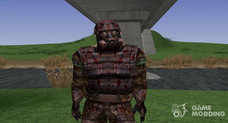 A member of the group Murderers in the exoskeleton without servos of S. T. A. L. K. E. R