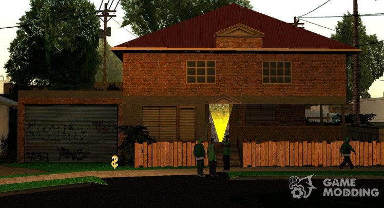 La casa de CJ en Grove Street