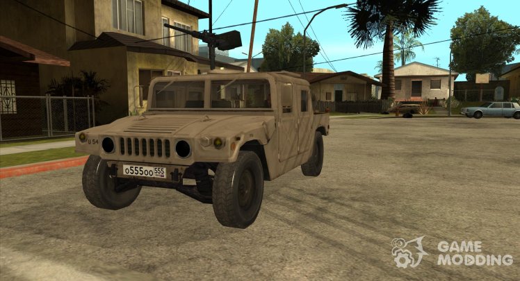 Hummer with a machine gun