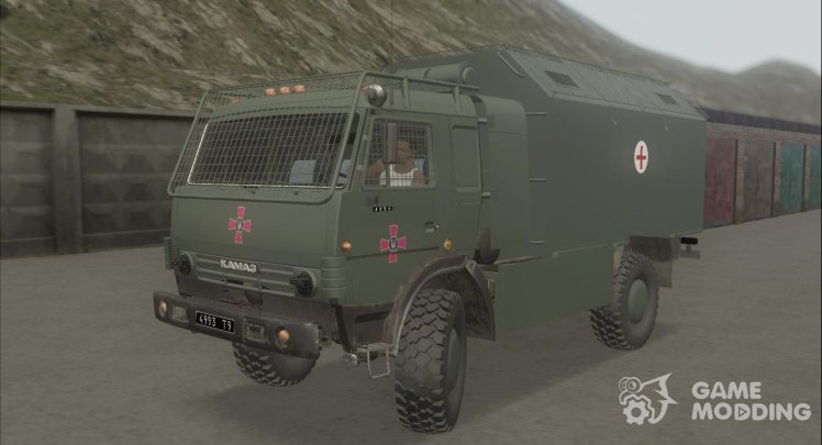 КамАЗ - 4350 АС ВСУ с защитными решётками