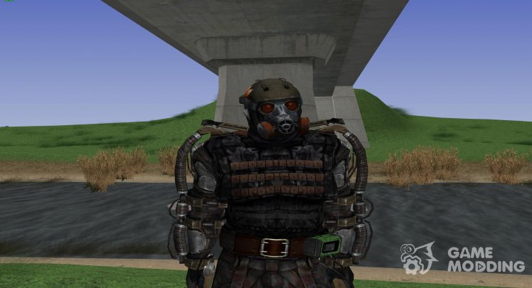 A member of the group Phoenix in the exoskeleton of S. T. A. L. K. E. R