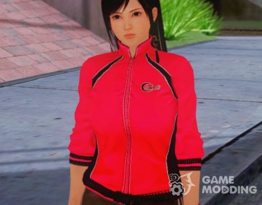 Kokoro wearing a tracksuit