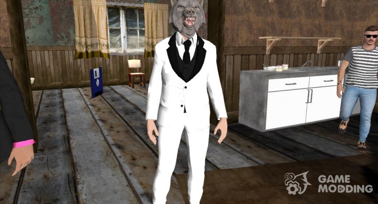 Skin HD GTA V Online masked Wolf v2