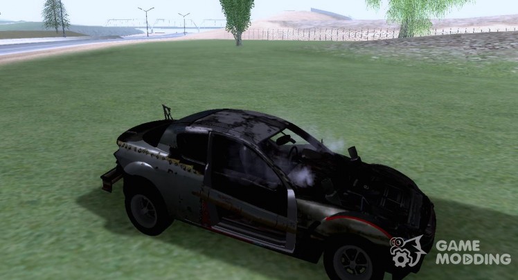 Mazda RX8 destroyed