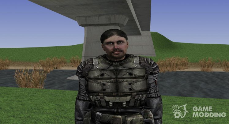 A member of the group Apocalypse with a unique appearance of S. T. A. L. K. E. R.