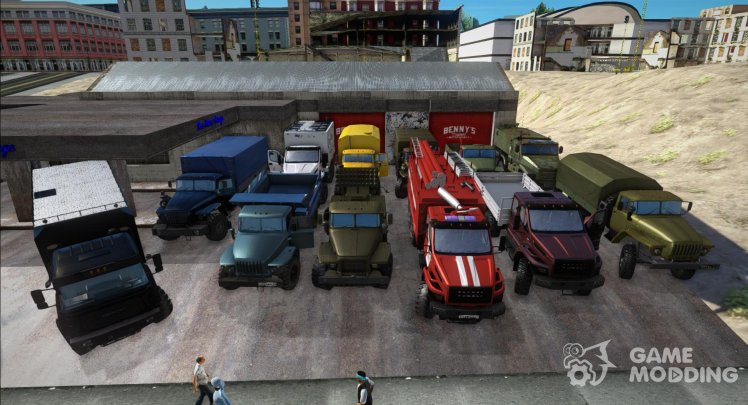 Pack of cars Ural (All models)