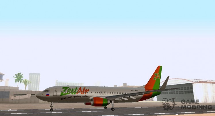 The Boeing 737-800, the Zest Air