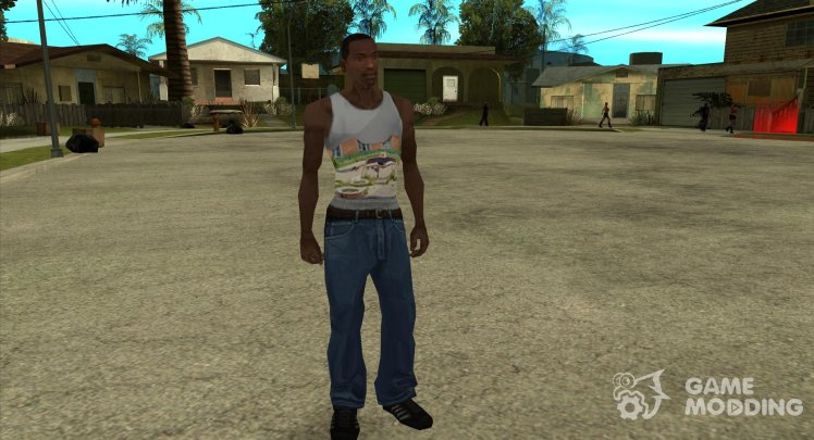 Camiseta blanca, me siento en el banco