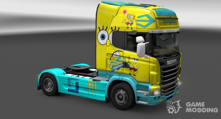 Скин Spongebob Scania R