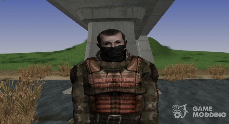 El comandante de la agrupación de Oscuros acosadores con un aspecto único de S. T. A. L. K. E. R