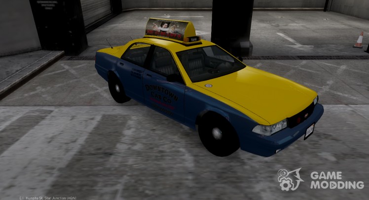 A taxi from GTA V