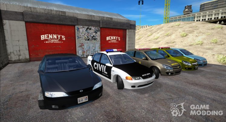 Pack of Chevrolet Vectra cars