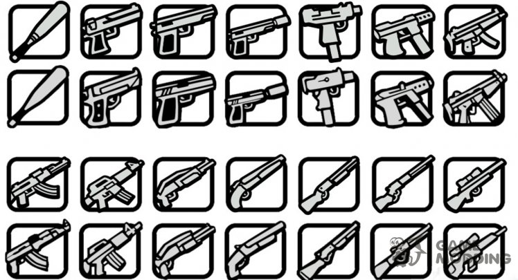 Iconos correctos de armas