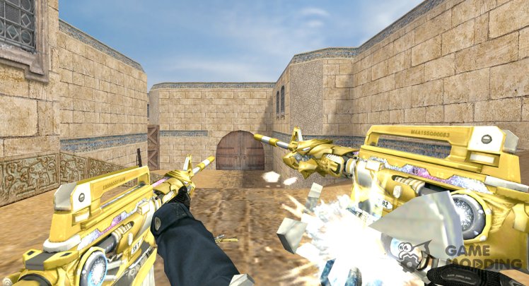 CrossFire M4A1-S Белый хищник Imp. Gold (SWAT GR)