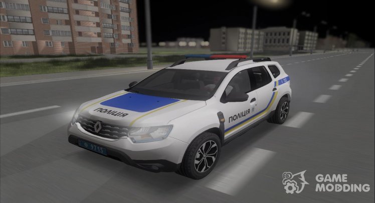 Renault Duster 2020 Patrulla De La Policía De Ucrania
