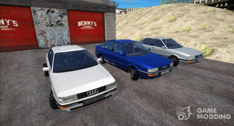 Pack of Audi 90 cars