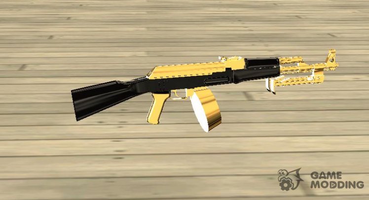 Gold AK47 with Custom GTA 5 Icon