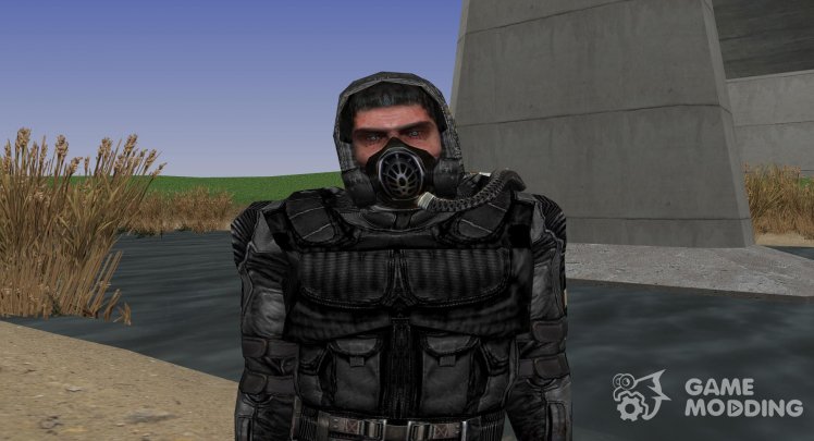 A member of the group Infernal Inquisition superior suit Monolith of S. T. A. L. K. E. R V. 1