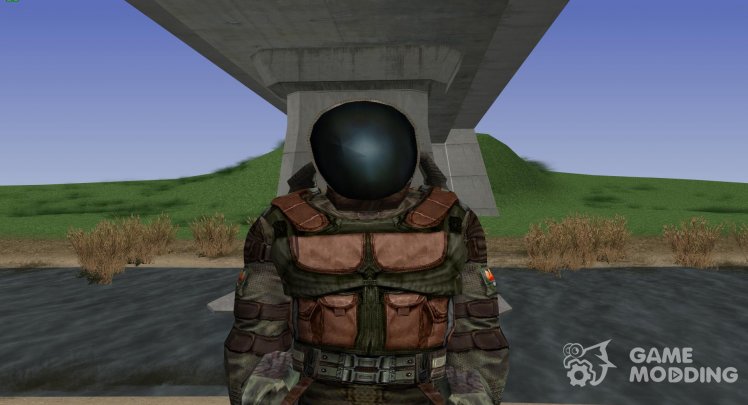 A member of the group Phoenix in a scientific suit of S. T. A. L. K. E. R V. 2