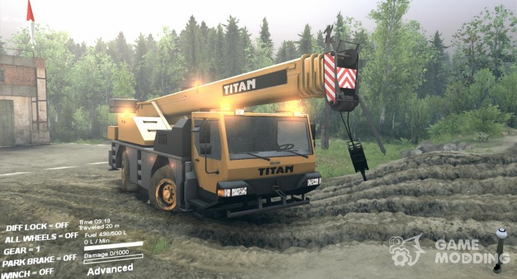 Man CRANE Truck Titan Mod