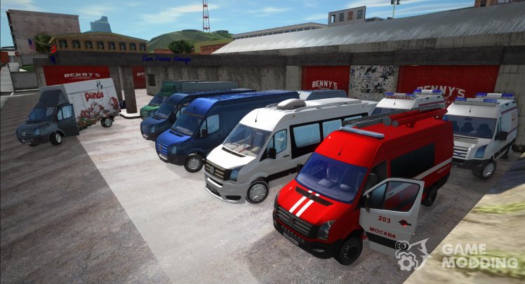 Pack of Volkswagen Crafter cars