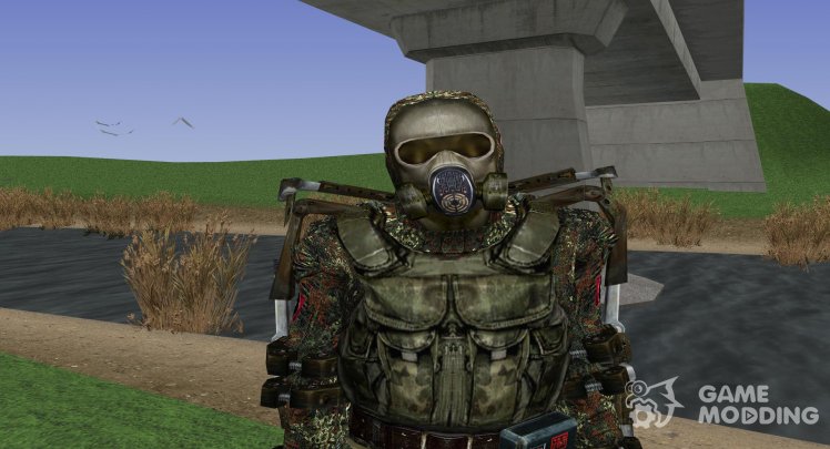 Member group Team Th in a lightweight exoskeleton of S. T. A. L. K. E. R