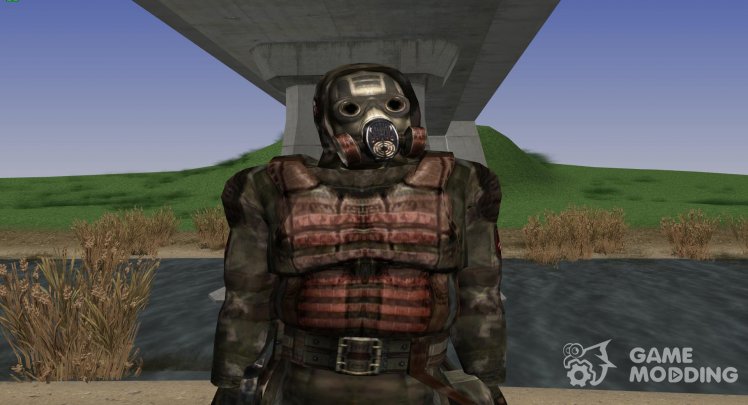 El comandante de la agrupación de Oscuros acosadores de S. T. A. L. K. E. R v.1