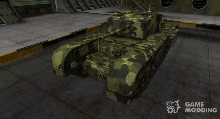 Skin for Churchill III with camouflage