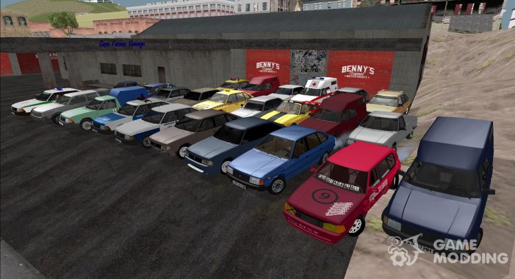 Pack of cars Moskvich-2141 (2335, 2901)