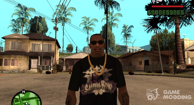 T-shirt with logo of Saints Row.