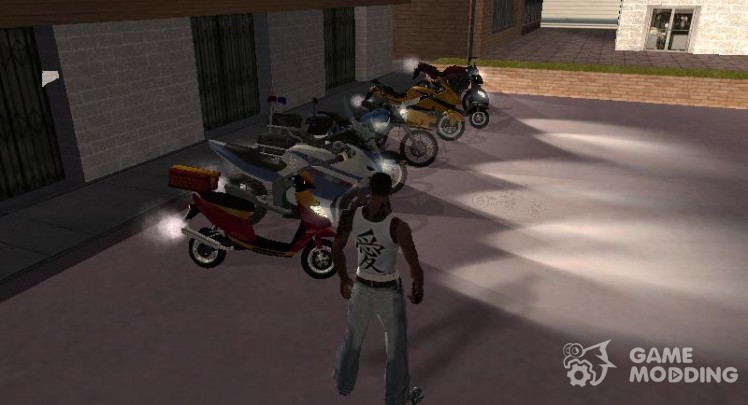 Pack of motorcycles from GTA IV