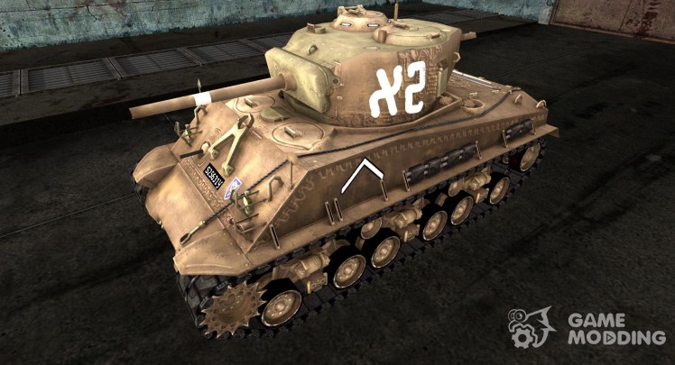 La piel para el M4A3E8 Sherman