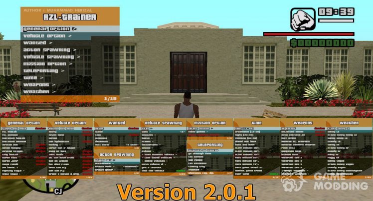 RZL-Trainer v2.0.1. Convenient cheat menu like in GTA 5