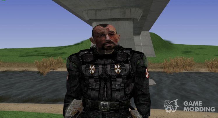 A member of the umbrella Corporation with a unique appearance of S. T. A. L. K. E. R