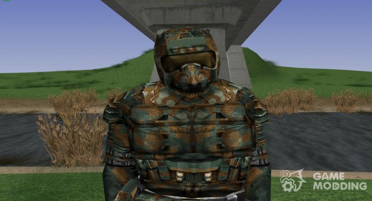 A member of the group Death Squad to suit up SKAT-9M of S. T. A. L. K. E. R