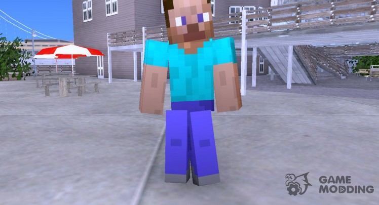 Steve from the game Minecraft skin