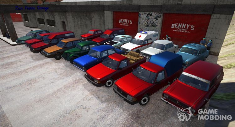 Pack of cars Moskvich (All models)