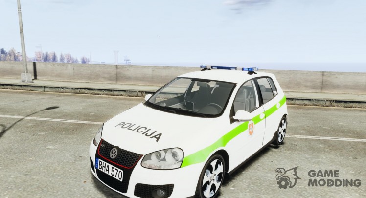 Lithuanian Police Volkswagen Golf 5 GTI [ELS]