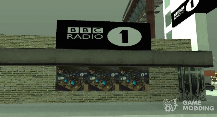 El estudio de radio de la BBC 1