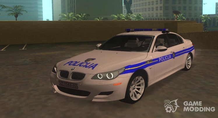 El BMW M5 croata policía