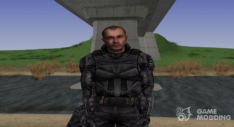 A member of the group bounty Hunters with unique appearance of S. T. A. L. K. E. R V. 5