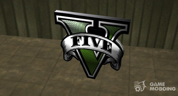 Logo de GTA 5 en vez de disco