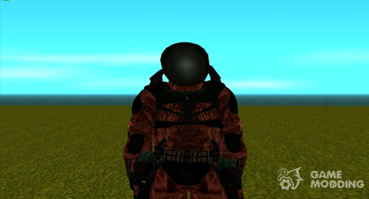 A member of the New Union group in a scientific jumpsuit from S.T.A.L.K.E.R