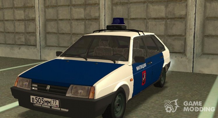 VAZ-2109 Moscow police of the 90s