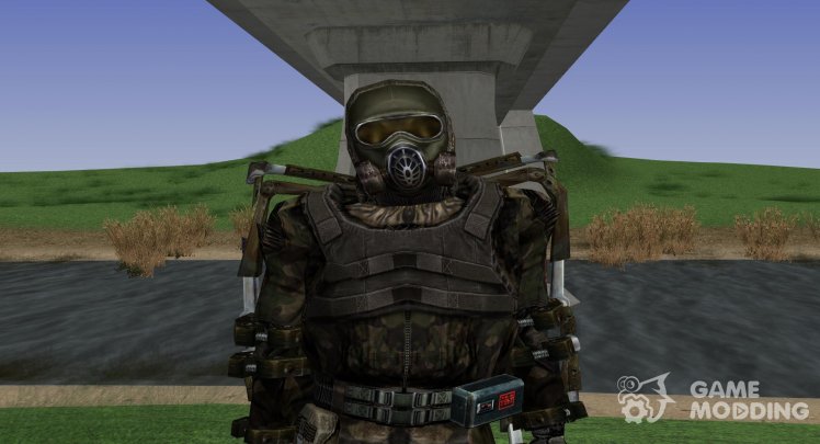 A member of the group Enlightenment in a lightweight exoskeleton of S. T. A. L. K. E. R V. 2