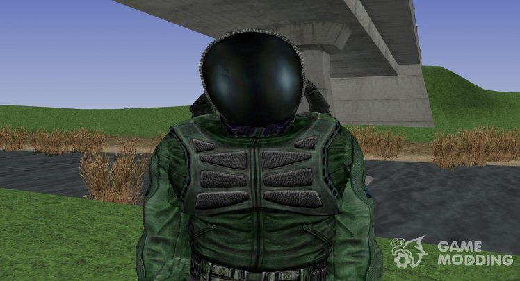 A member of the group Arthanari in a scientific suit of S. T. A. L. K. E. R.